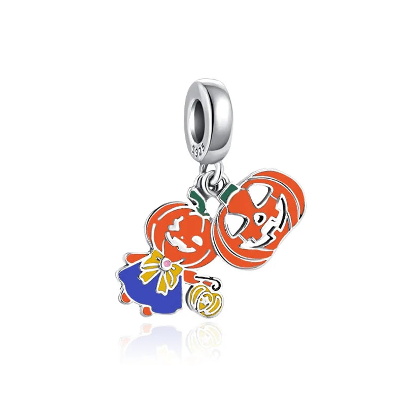 ✨ 925 Silver Halloween Charms – Pumpkin, Witch, Doll, Bone, Mummy & Candy | Pandora-Style Bracelet Compatible
