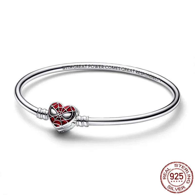 ✨ 925 Silver Marvel Charms – 🕷️ Deadpool & 🐺 Wolverine | Pandora-Style Bracelet Compatible