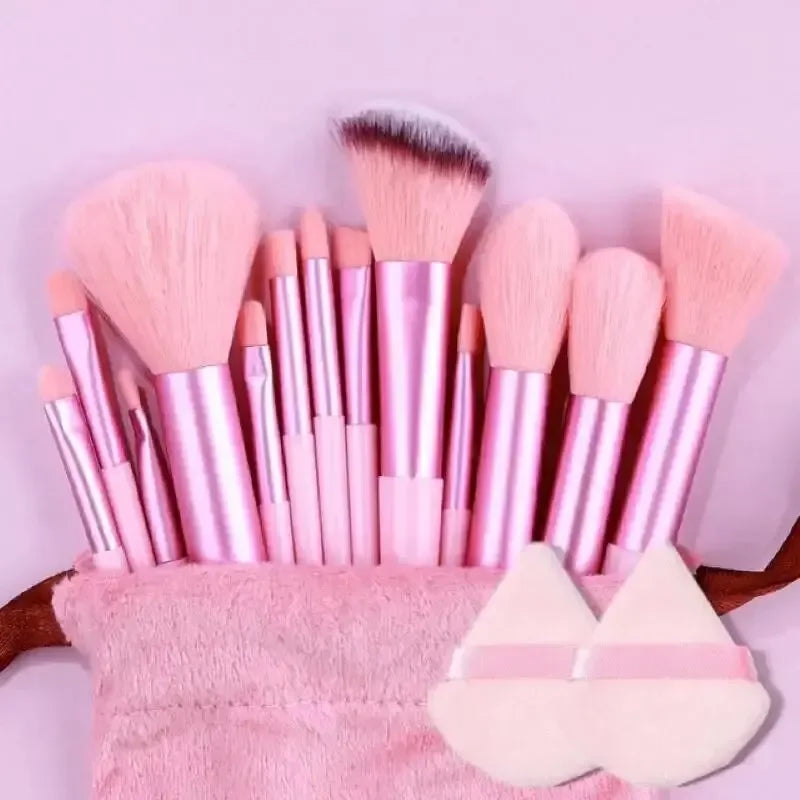 Professional Soft Makeup Brush Set – Fluffy Foundation, Powder, Eyeshadow & Blending Brushes