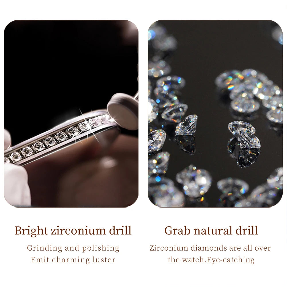 OLEVS Original Diamond Women's Watch – Elegant Waterproof Luxury Quartz Timepiece