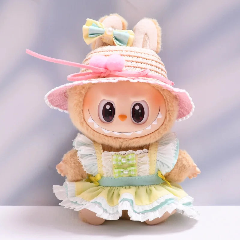 Labubu Spring Summer Dress – Fashion Clothes for 17cm Labubu Dolls