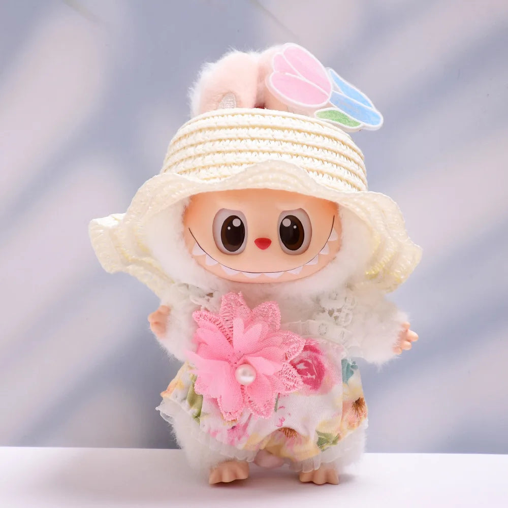 Labubu Spring Summer Dress – Fashion Clothes for 17cm Labubu Dolls