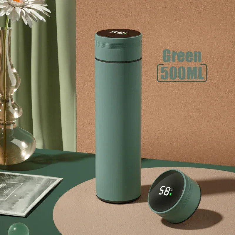 🧊 500ML Smart Temperature Display Thermos Bottle – Premium Stainless Steel Vacuum Insulated Flask
