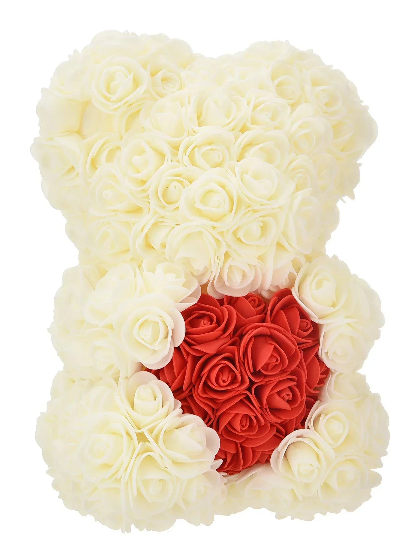 🌹 Rózsa színű plüssmackó művirág – Romantikus évfordulós, Valentin-napi és születésnapi ajándék hölgyeknek 🎁