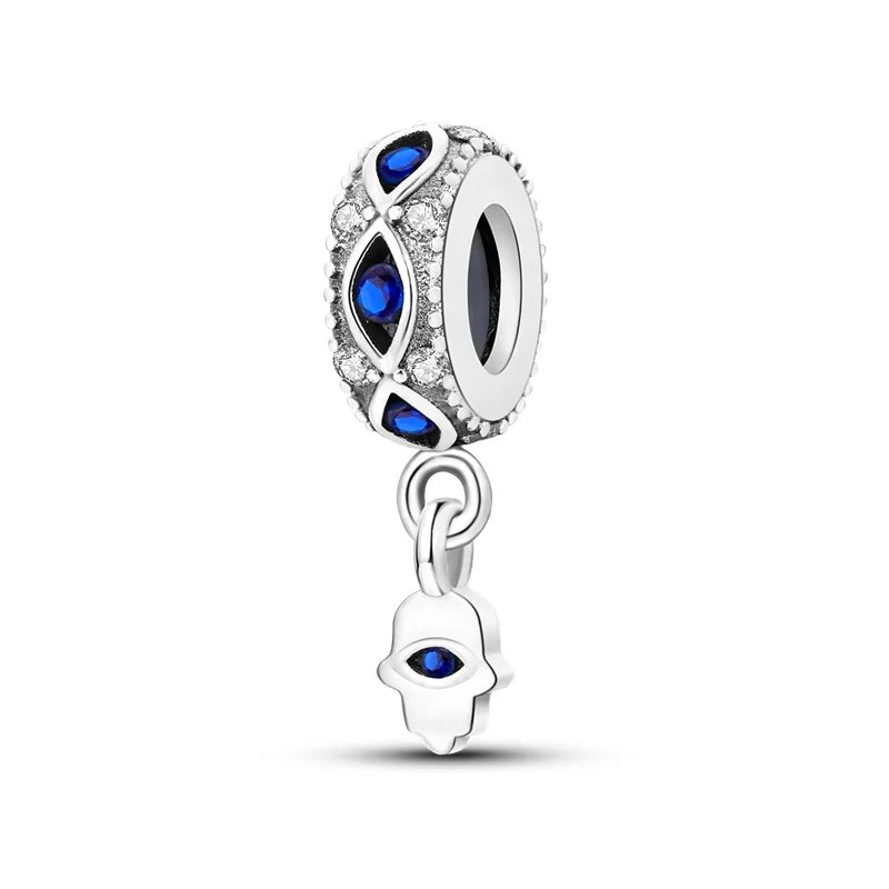 ✨ 925 Silver Ocean Charms – 🐙 Octopus, 🐢 Sea Turtle, 🐬 Dolphin & 💧 Blue Zircon | Pandora-Style Bracelet Compatible