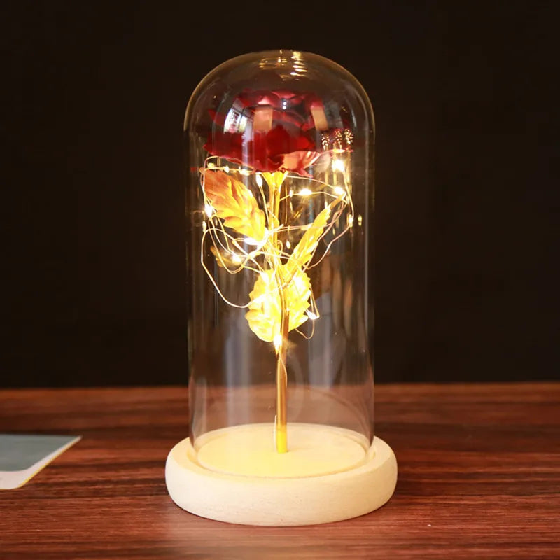 🌹 15/20CM-es LED Örök Rózsa – Tökéletes ajándék Neki 💡🎁