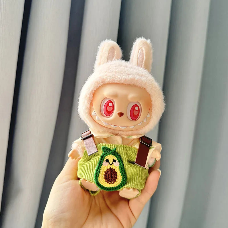 Labubu 17cm Kawaii Plush Doll Outfit – Kpop EXO Pumpkin Set Accessories