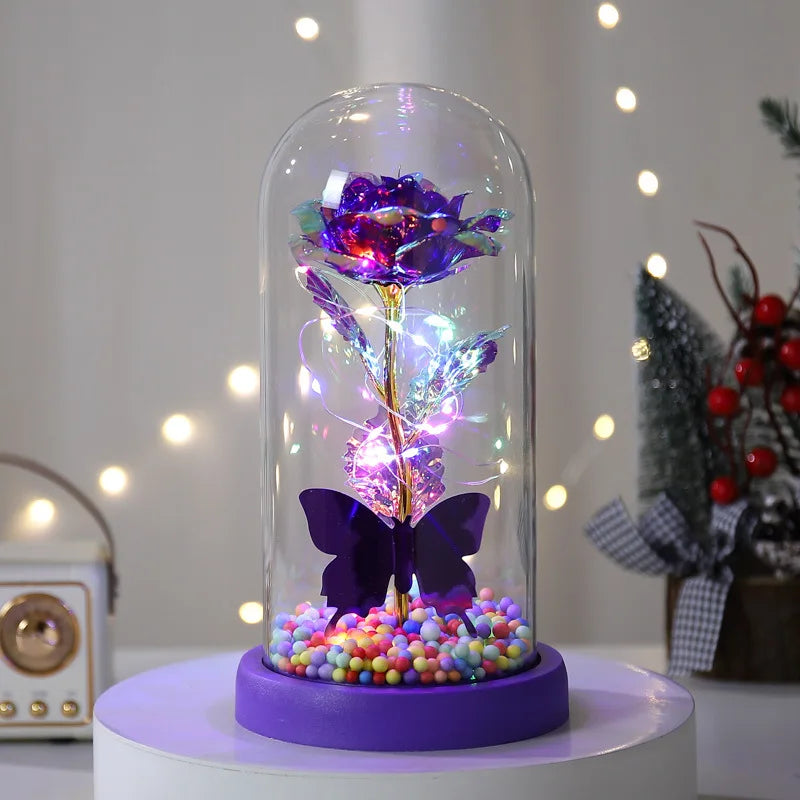 🌹 15/20CM-es LED Örök Rózsa – Tökéletes ajándék Neki 💡🎁