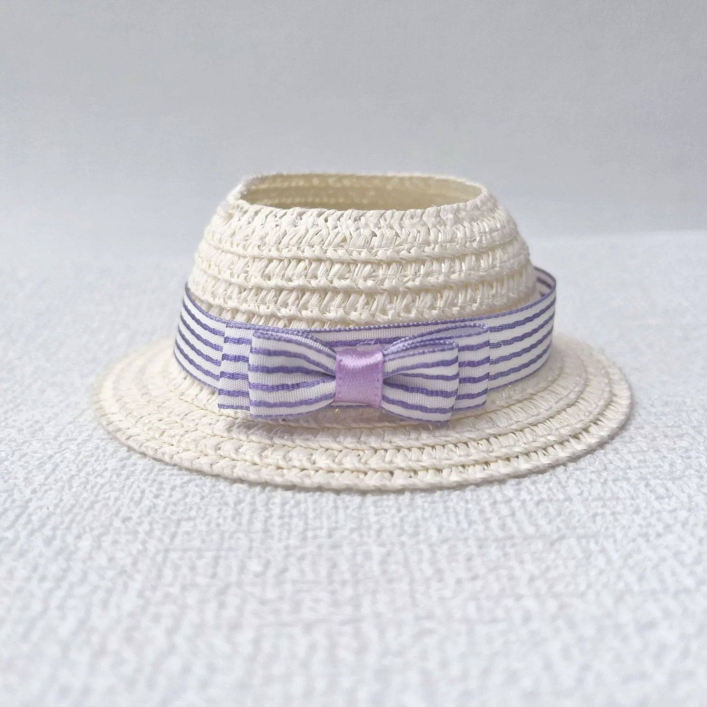 Labubu Summer Elegant Straw Hat – 15/17cm Hawaiian Doll Accessory