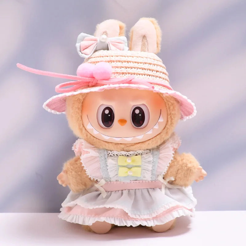 Labubu Spring Summer Dress – Fashion Clothes for 17cm Labubu Dolls