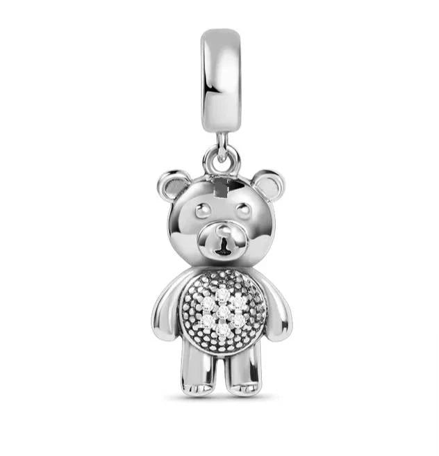 ✨ 925 Silver Steampunk Charms – 🐼 Panda Bear | Pandora-Style Bracelet Compatible
