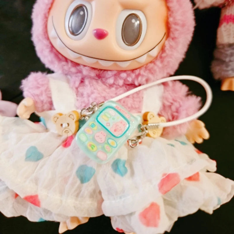 Cute Labubu Cartoon Pendant – Mini Toy Doll Phone Accessory 15–17cm