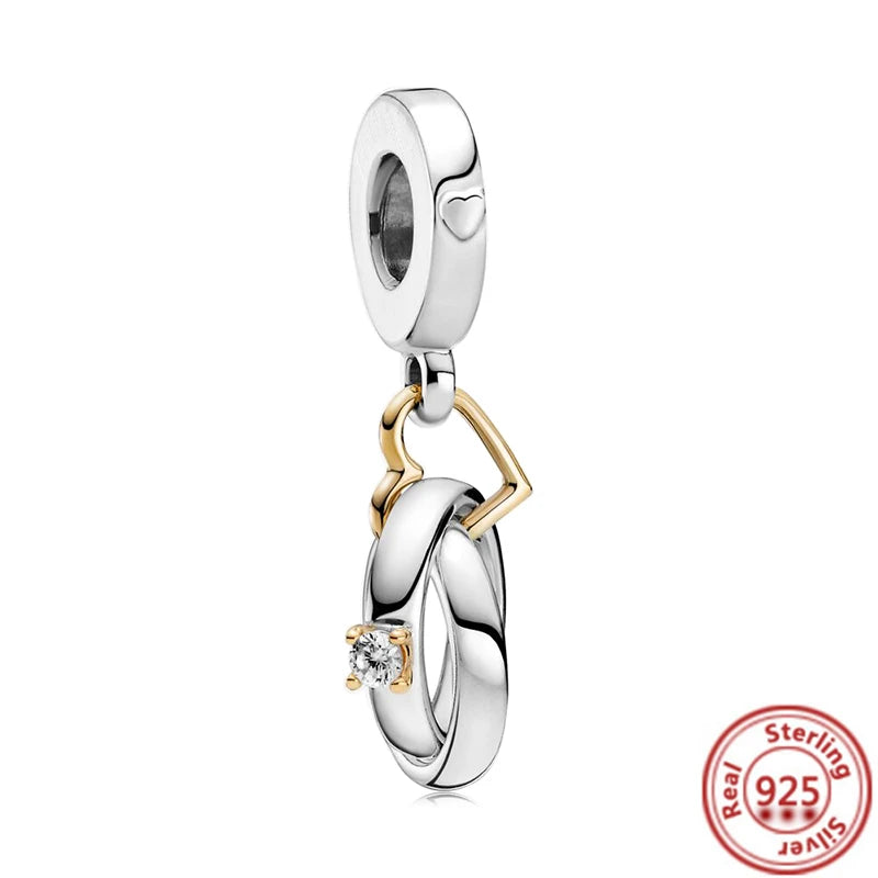 ✨ 925 Silver Winter Charms – ❄️ Snowflake, 🌸 Pansy Flower & 🦋 Blue Butterfly | Pandora-Style Bracelet Compatible