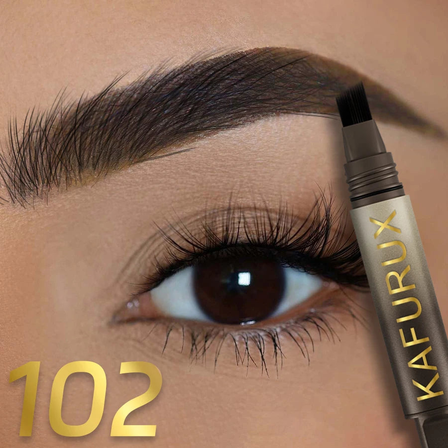 ✨ Angled Square Brush – Microblade Brow Effect 💖 Long-lasting Eyebrow Dye ⏰