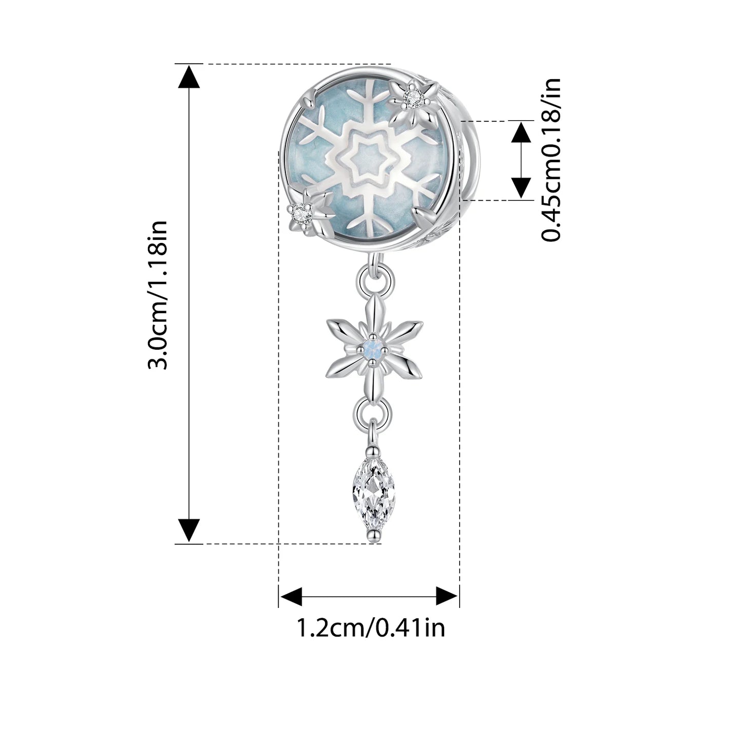 ✨ 925 Silver Winter Charms – ❄️ Snowflake & 🦋 Butterfly | Pandora-Style Bracelet Compatible