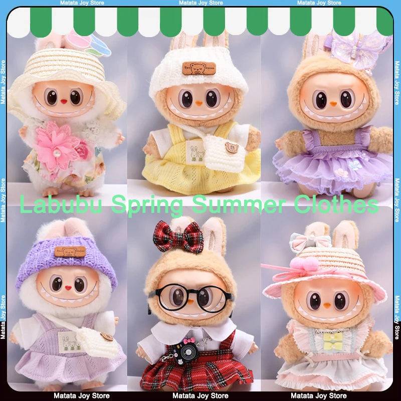 Labubu Spring Summer Dress – Fashion Clothes for 17cm Labubu Dolls