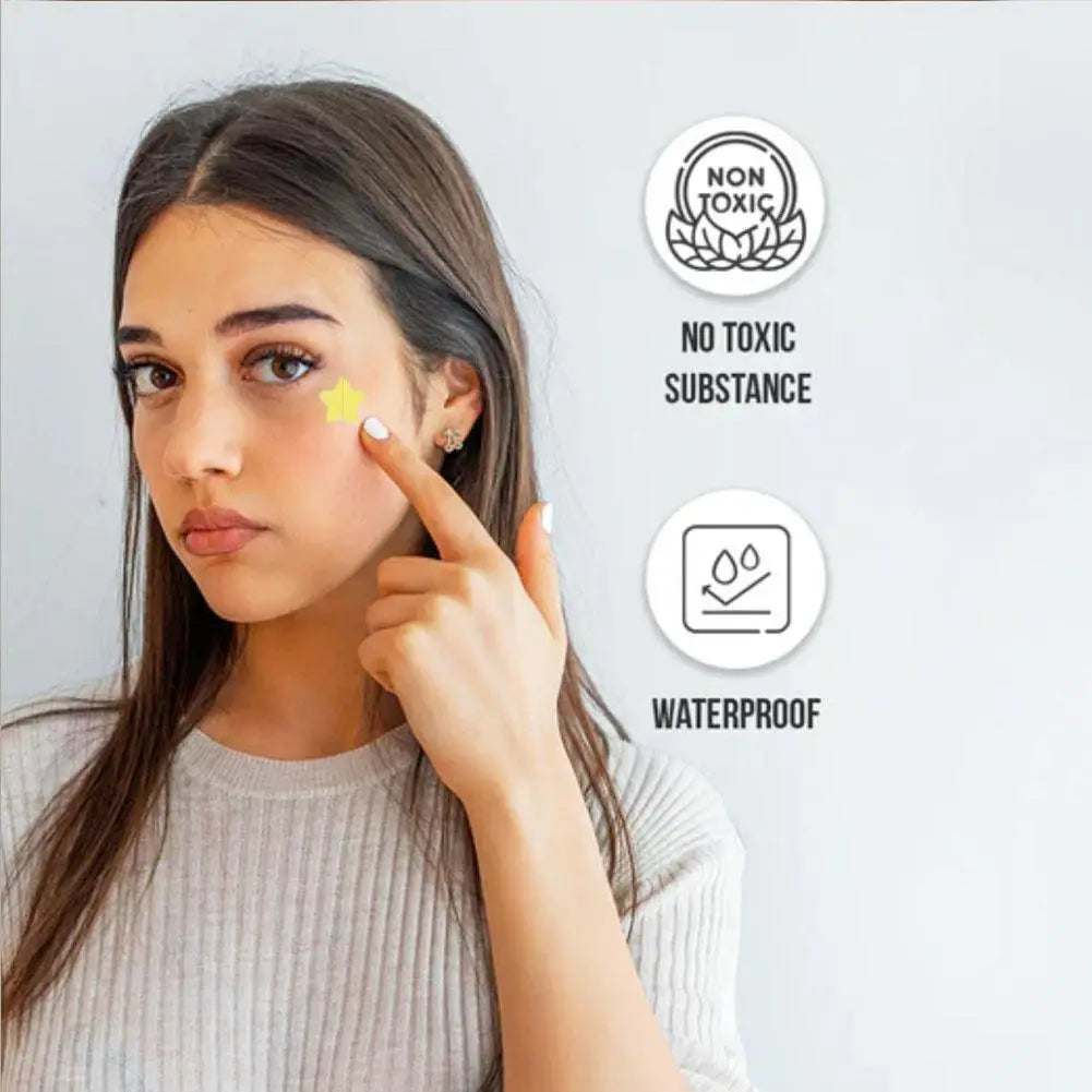 ✨ Acne Pimple Patches – 360pcs/180pcs, Circle, Star & Heart Shapes – Clear Skin Healing Patch