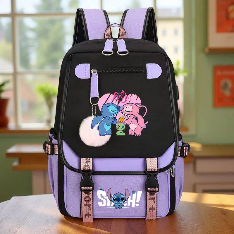 Stitch Backpack – Large Capacity Durable Daypack for Students, Travel & Daily Commute