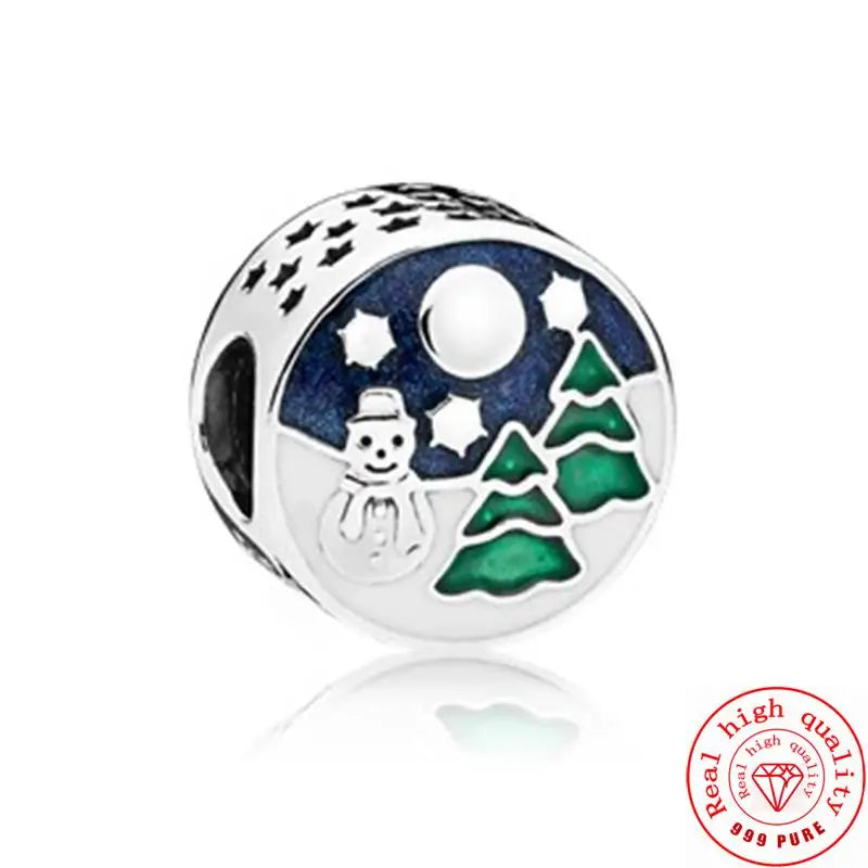 ✨ 925 Silver Winter Charms – ❄️ Snowflake, 🌸 Pansy Flower & 🦋 Blue Butterfly | Pandora-Style Bracelet Compatible