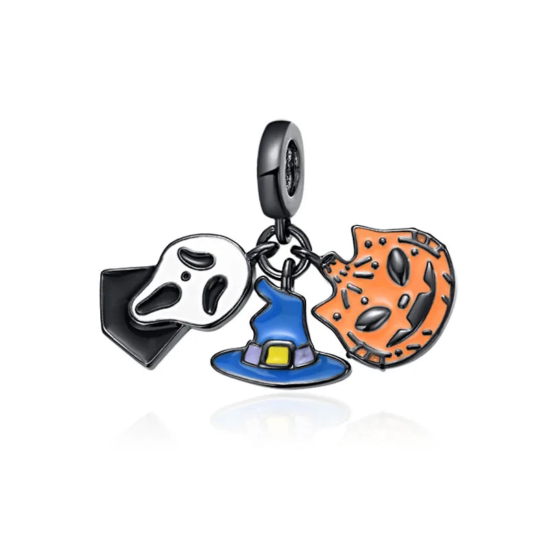 ✨ 925 Silver Halloween Charms – Pumpkin, Witch, Doll, Bone, Mummy & Candy | Pandora-Style Bracelet Compatible
