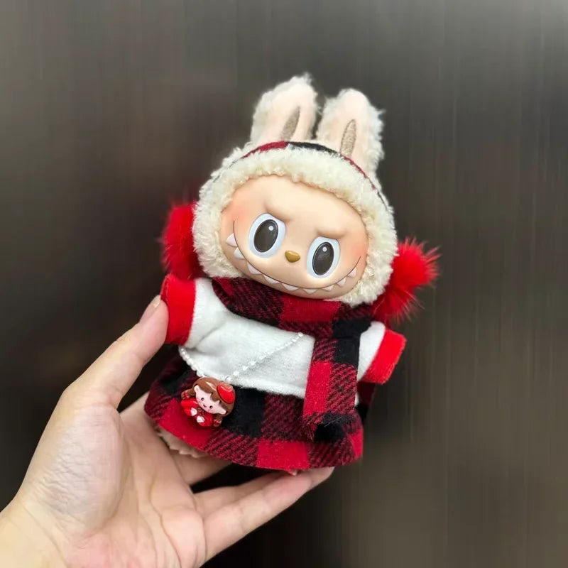 Labubu 17cm Plush Toy Clothes – Multiple Styles Trendy Outfit Set