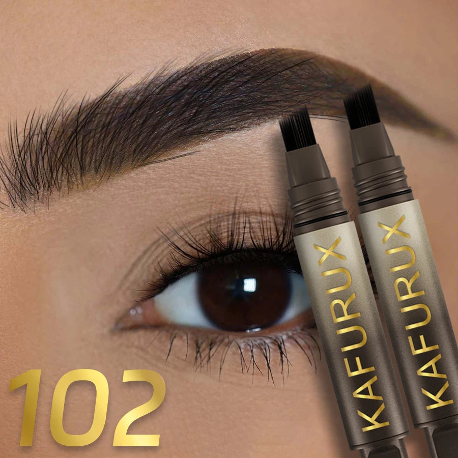 ✨ Angled Square Brush – Microblade Brow Effect 💖 Long-lasting Eyebrow Dye ⏰