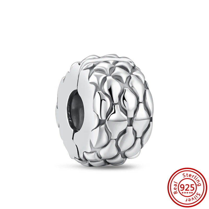 ✨ 925 Silver Sparkling Charms – ❄️ Snowflake, 🌿 Herbarium, 😇 Angel Wings & ❤️ Heart | Pandora-Style Bracelet Compatible