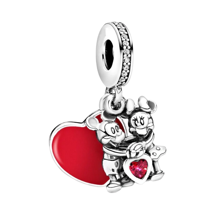 ✨ Miniso Disney Charms – Mickey, Minnie, Marie Cat & Stitch | Pandora-Style Bracelet Compatible