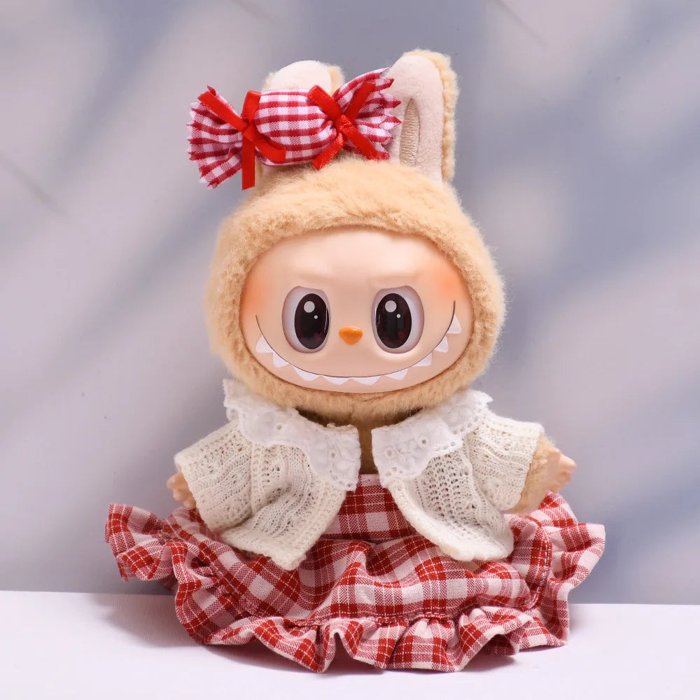 Labubu Spring Summer Dress – Fashion Clothes for 17cm Labubu Dolls