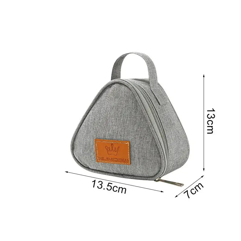 🥪❄️🔺 Triangular Insulation Lunch Bag – Cute Portable Rice Ball Thermal Bag for Students! upnzt mommy bag Store