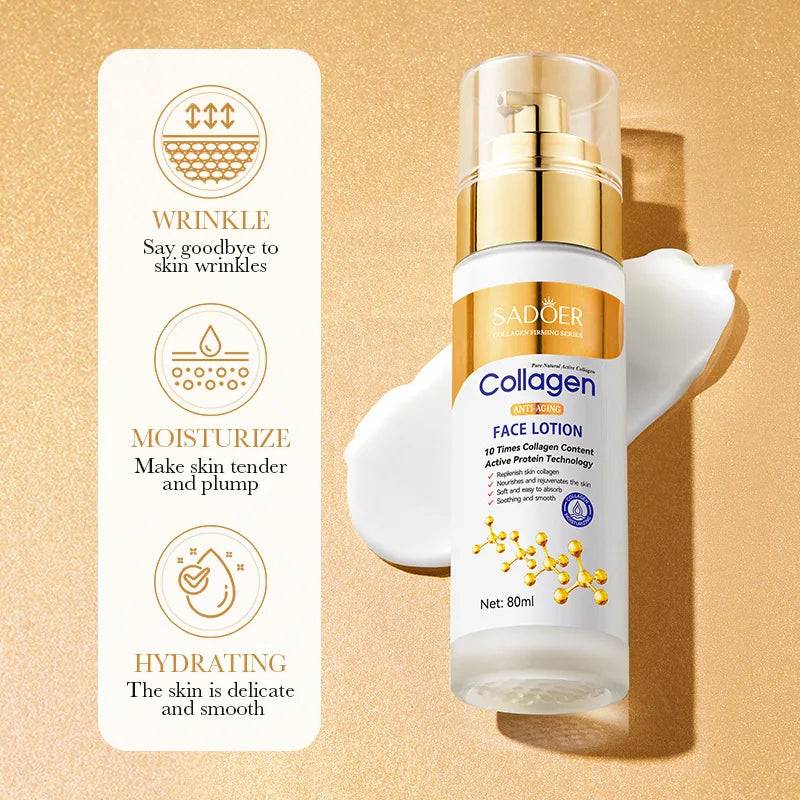 🧴 Collagen Facial Serum – Moisturizing Face Lotion 💧 Oil Control & Hydration Boost ✨