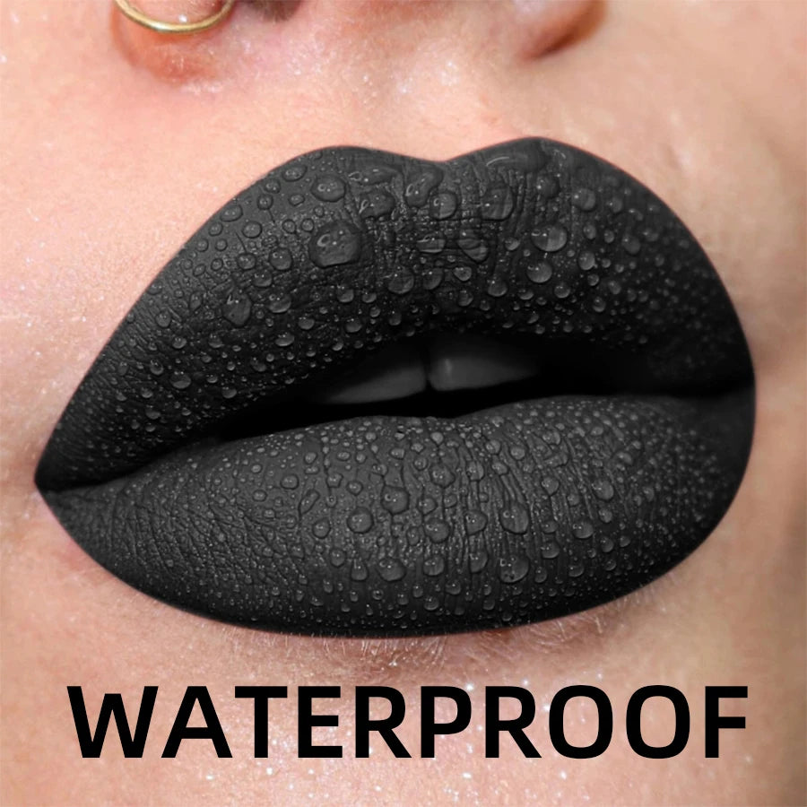 💄 19 Colors Matte Velvet Liquid Lipstick 💋 | Waterproof, Long-Lasting Lip Gloss – Nude, Red, Black & More 🌈