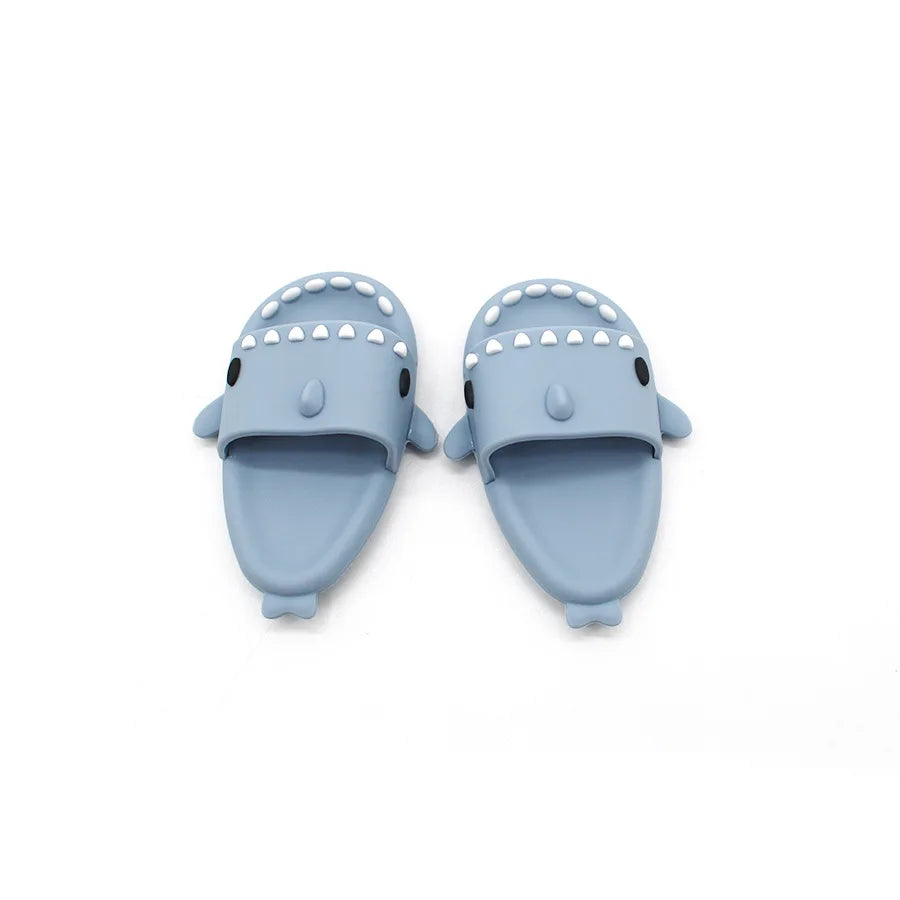 Labubu Shark Slippers – Cute Mini Beach Shoes for 15/17cm Dolls