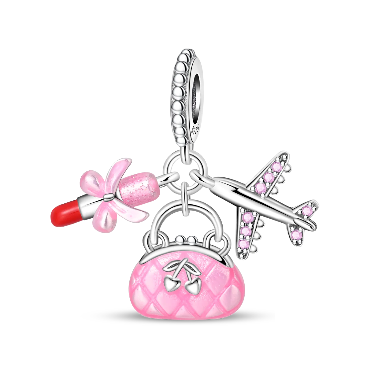 ✨ 925 Silver Gold-Plated Charms – ✨ Sparkling Dangle Beads | Pandora-Style Bracelet Compatible