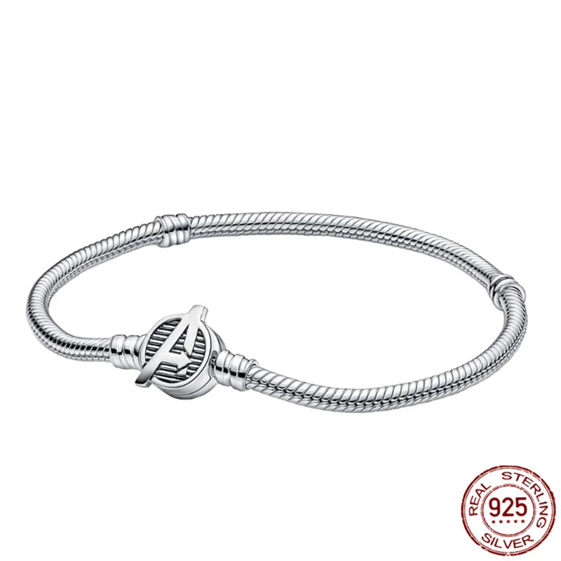 ✨ 925 Silver Marvel Charms – 🕷️ Deadpool & 🐺 Wolverine | Pandora-Style Bracelet Compatible