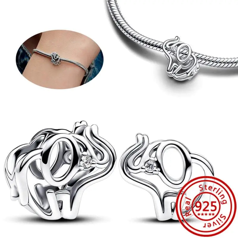 ✨ 925 Silver Friendship Charms – 🦥 Sloth, 🐸 Frog & ❤️ Double Heart | Pandora-Style Bracelet Compatible