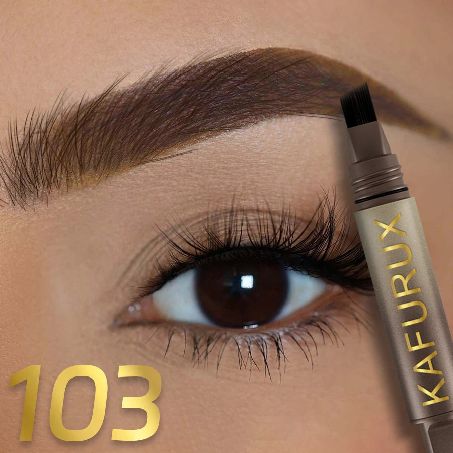 ✨ Angled Square Brush – Microblade Brow Effect 💖 Long-lasting Eyebrow Dye ⏰