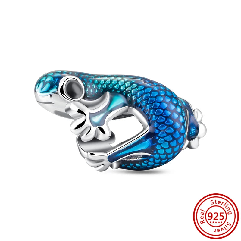 ✨ 925 Silver Friendship Charms – 🦥 Sloth, 🐸 Frog & ❤️ Double Heart | Pandora-Style Bracelet Compatible