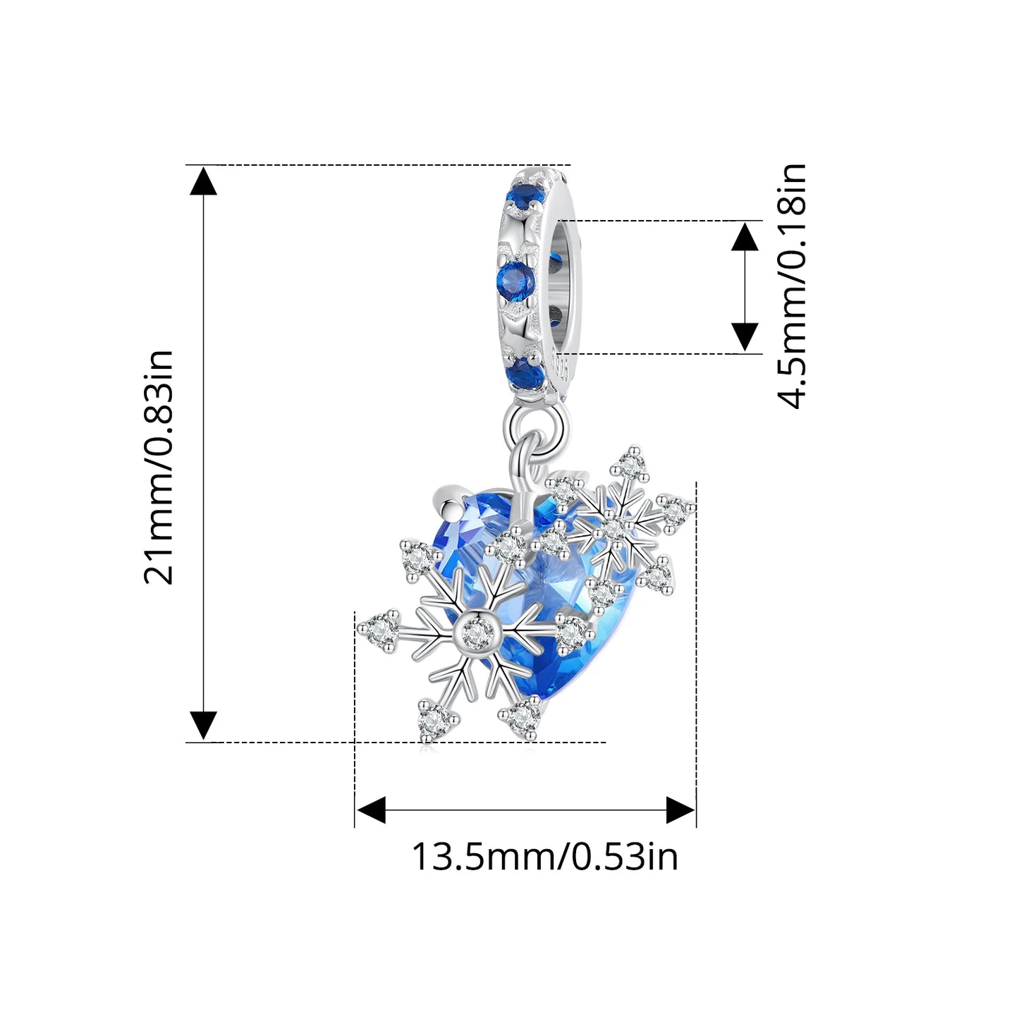 ✨ 925 Silver Winter Charms – ❄️ Snowflake & 🦋 Butterfly | Pandora-Style Bracelet Compatible