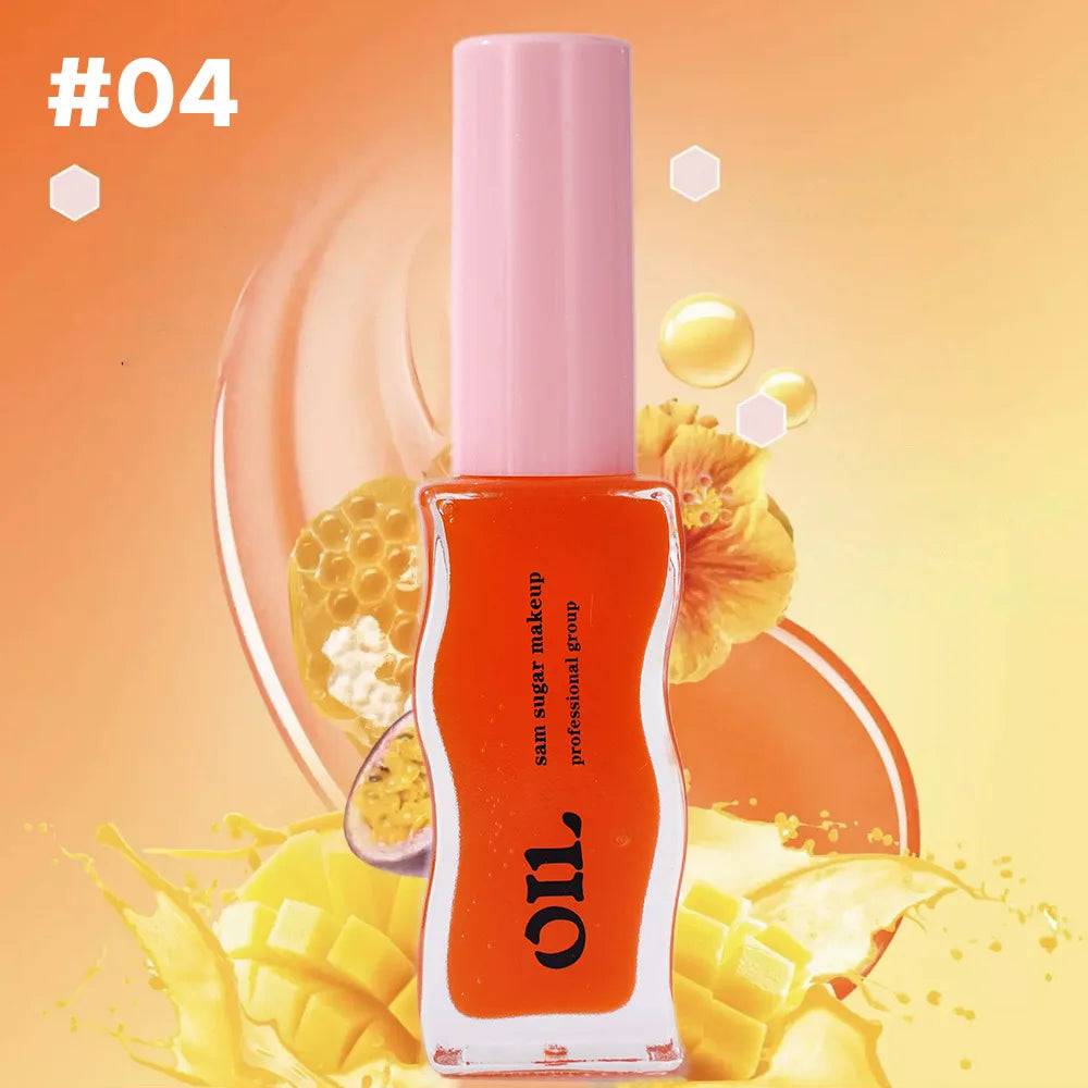 🍓 Fruit Honey Essence Lip Oil – Sexy Plump Lip Jelly with Strawberry Tint
