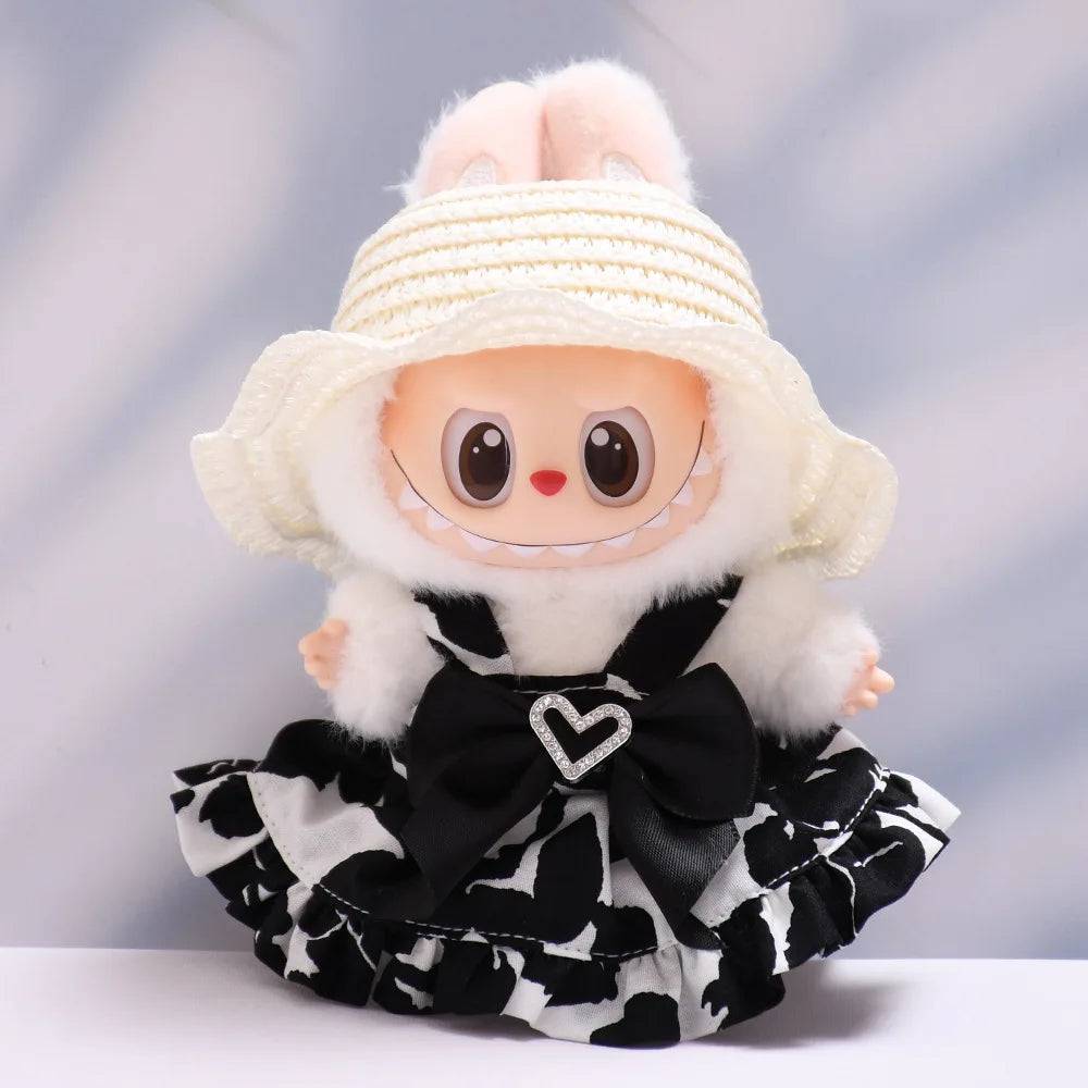 Labubu Spring Summer Dress – Fashion Clothes for 17cm Labubu Dolls