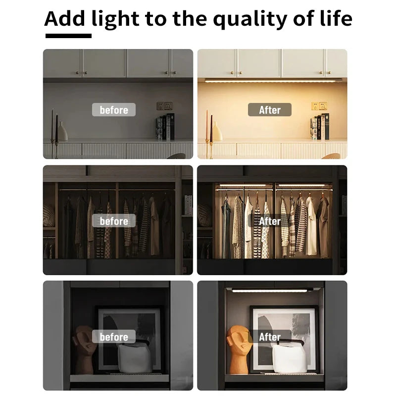 MagniLite Smart Motion-Activated LED Light – Rechargeable, No-Drill, Peel & Stick