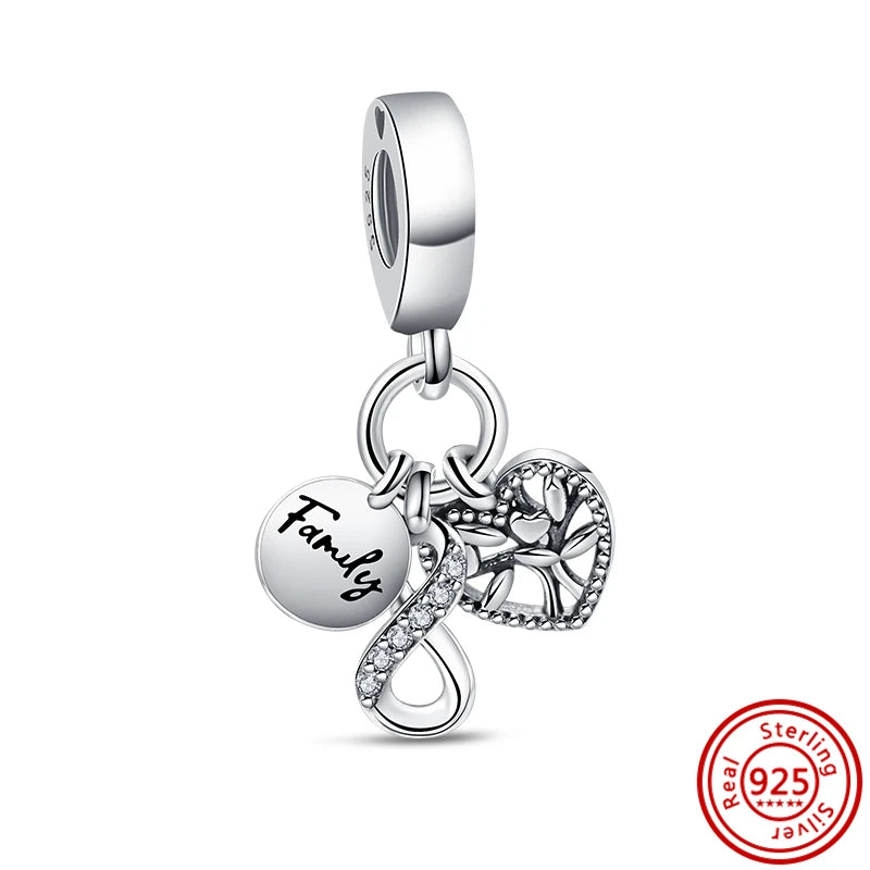✨ 925 Sterling Silver Ocean Charms – 🌙 Moon, ⭐ Star, ☀️ Sun & 💧 Blue Beads | Pandora-Style Bracelet Compatible