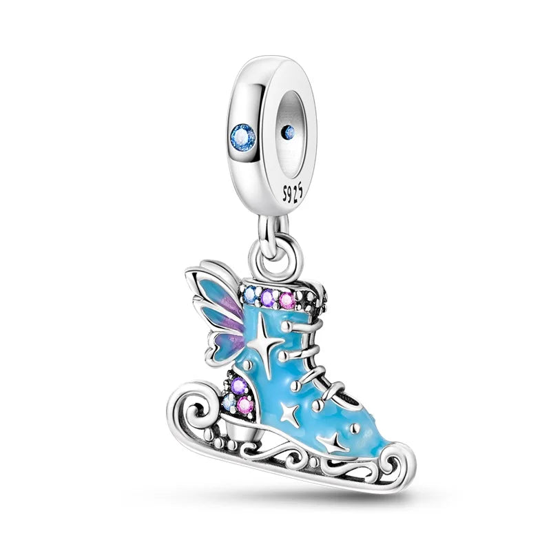✨ 925 Silver Ocean Charms – 🐙 Octopus, 🐢 Sea Turtle, 🐬 Dolphin & 💧 Blue Zircon | Pandora-Style Bracelet Compatible