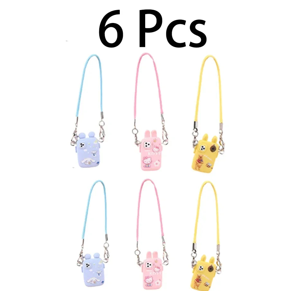 Cartoon Camera & Phone Bag Accessory – For Labubu / Crybaby Dolls | Plush Pendant Gift