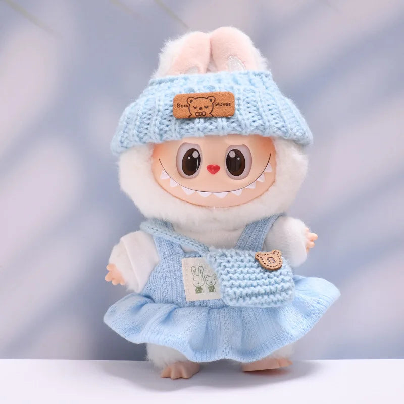 Labubu Spring Summer Dress – Fashion Clothes for 17cm Labubu Dolls