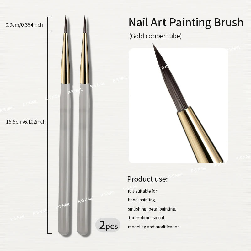 💅 Nail Art Brush Checker | Nail Drawing & Painting Line Brush ✨🎨 RS NAIL Official Store