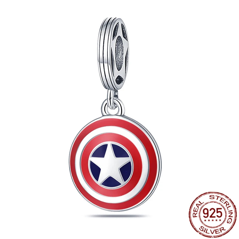 ✨ 925 Silver Marvel Charms – 🕷️ Deadpool & 🐺 Wolverine | Pandora-Style Bracelet Compatible