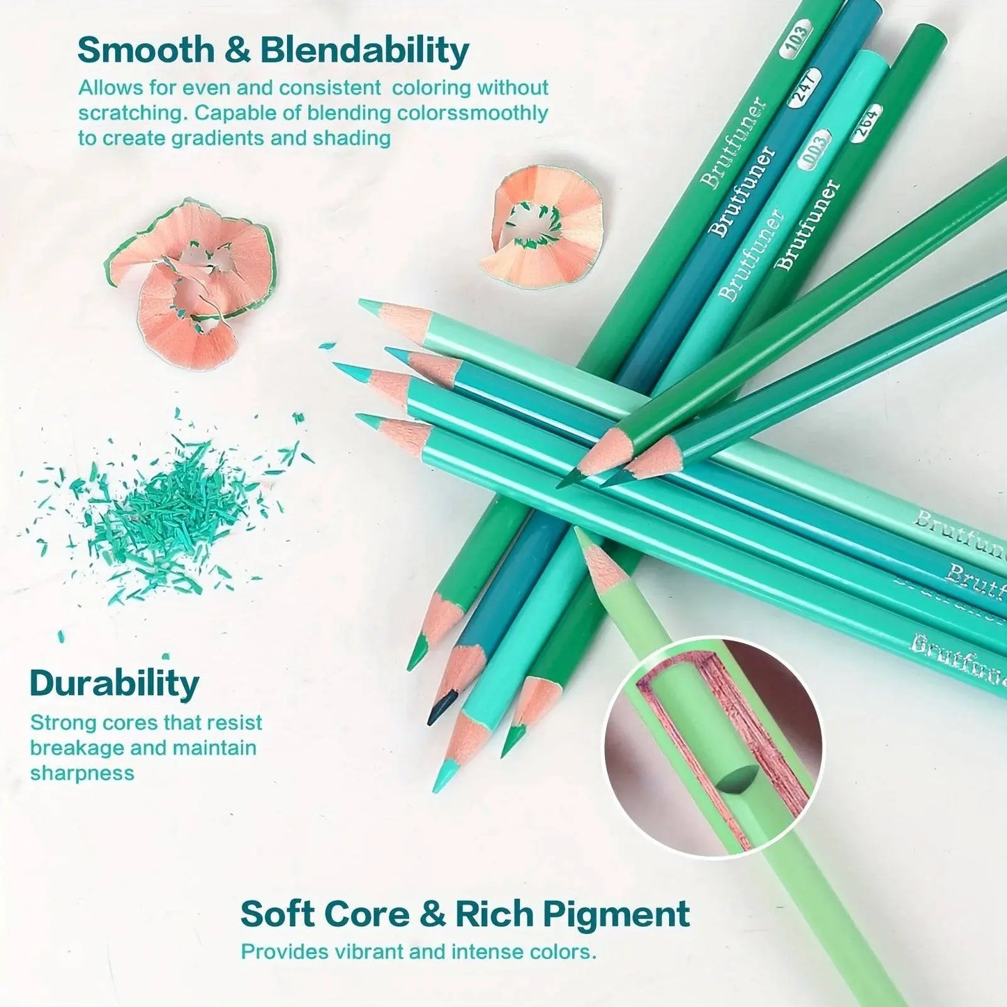 🎨🖍️✨ Brutfuner 300-Piece Oil-Based Colored Pencil Set – Ultimate Drawing & Doodling Kit!