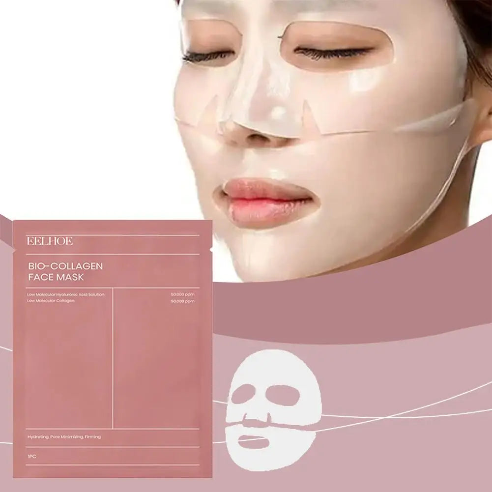 🤍 White Collagen Face Mask – Wrinkle Fade, Deep Hydration & Skin Firming